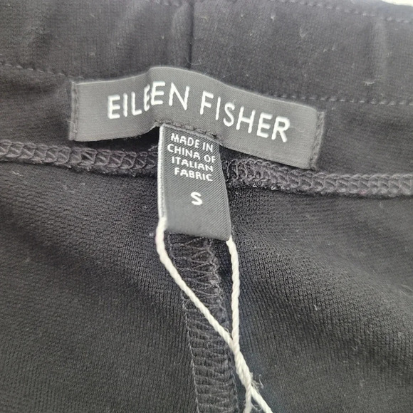 Eileen Fisher black viscose stretchy straight leg dress work pants size small - Picture 4 of 5